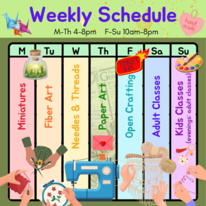 weekly schedule