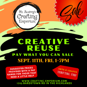 Sept 11th, Pay What You Can Sale